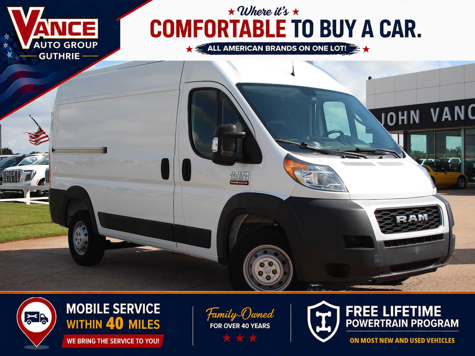 2019 RAM ProMaster 1500 1500 High Roof 136" WB